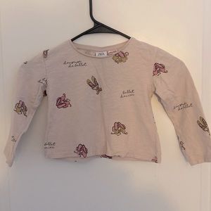 Long Sleeve Zara Shirt with leggings